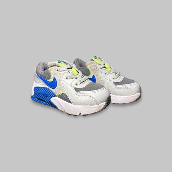 Nike Air Max Excee Toddler Sneakers Gray Blue Volt – Size 5C - Picture 1 of 6